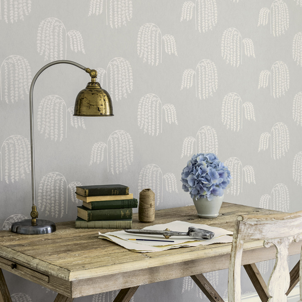 Bay Willow Sage Wallpaper by Sanderson